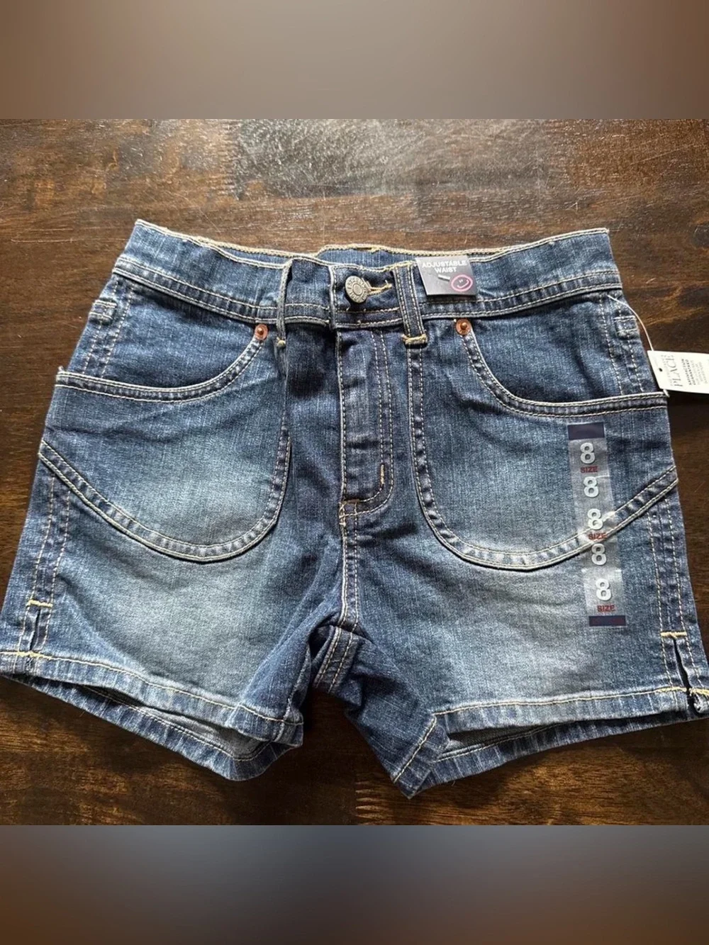 The Children's Place Dark Blue Denim Jean Shorts